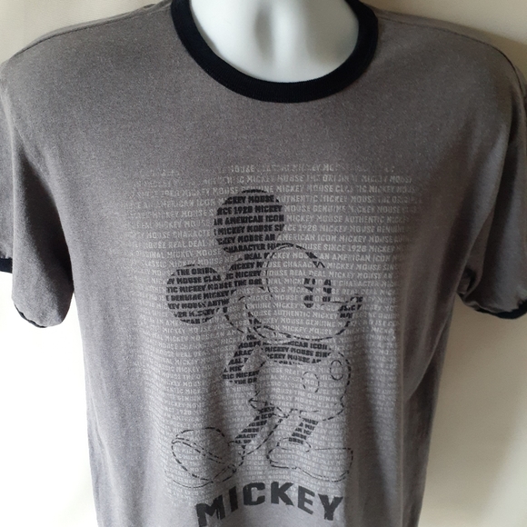 Mickey Mouse men's gray graphic short sleeve t-shirt size M - Picture 3 of 8